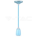 V-TAC VT-3806 Пендел Порцеланова Фасунга E27 Син
