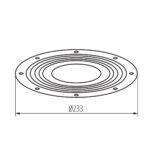 Kanlux 38139 Аксесоари за осветително тяло тип high bay ( камбана ) HB PRO STRONG Akcesoria HBPHS LENS 150W 120D