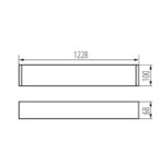 Kanlux 38238 Линейно осветително тяло за тръба LED T8 AMPLINE 4LED NT AMPLINE 4LED 1-120-W