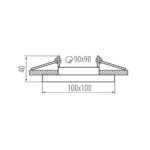 Kanlux 38365 Пръстен на точково осветително тяло ARET DTL B/B