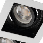 Kanlux 38366 Пръстен на точково осветително тяло ARET 2xDTL B/W