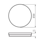 Kanlux 38385 LED плафониера BENO ECO 30W CCT O B