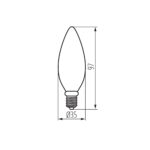 Kanlux 38417 LED източник на светлина XLED C35E14 7W-NW