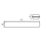 Kanlux 38463 Прахохерметично осветително тяло LED MAH MAX 19W 06 NW RYF