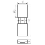 Kanlux 38471 Съединителен елемент за LED ленти CON P 8 CPC