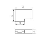 Kanlux 38473 Съединителен елемент за LED ленти CON P 8 L