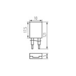 Kanlux 38478 Съединителен елемент за LED ленти CON P 8 CP 2pcs