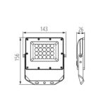 Kanlux 38491 LED осветител ACETE CCT ACETE 20W CCT GR