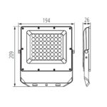 Kanlux 38493 LED осветител ACETE CCT ACETE 50W CCT GR