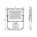 Kanlux 38497 LED осветител ACETE CCT ACETE 30W CCT SE GR