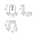 Kanlux 38592 Държач за светлинни маркучи GIVRO LED GIVRO - HOLDER
