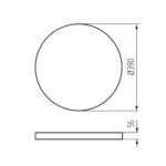 Kanlux 38610 LED плафониера S PLAFON 20W CCTDIM B