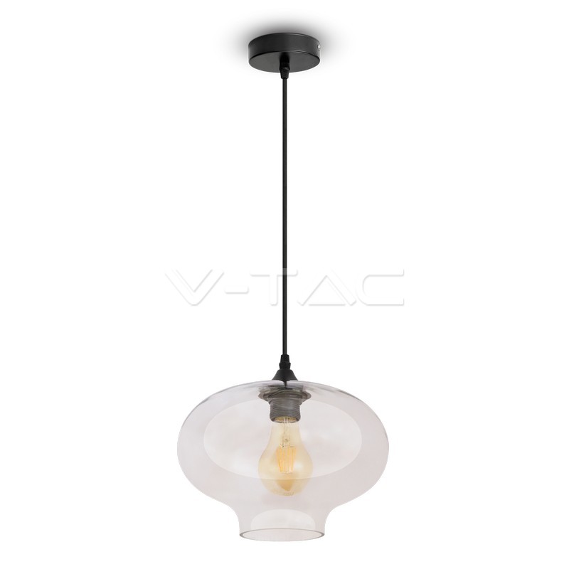 3867.jpg V-TAC VT-3867 Пендел Стъклен Сфера Artistic Прозрачен ф280