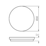 Kanlux 38784 LED плафониера BENO CCT BENO 24-30W CCT-O-SEG