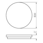 Kanlux 38786 LED плафониера BENO CCT BENO 24-30W CCT-O W