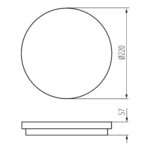 Kanlux 38790 LED плафониера BENO CCT BENO 12-18W CCT-O-SEG