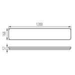 Kanlux 38796 линейно LED осветително тяло LINCEA CCT LINCEA 30-45W 12 CCT