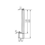 Kanlux 38891 Фасадно осветително тяло YALTE LED YALTE S 06 8W WW-B