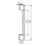Kanlux 38894 Фасадно осветително тяло YALTE LED YALTE D 09 8W NW-B
