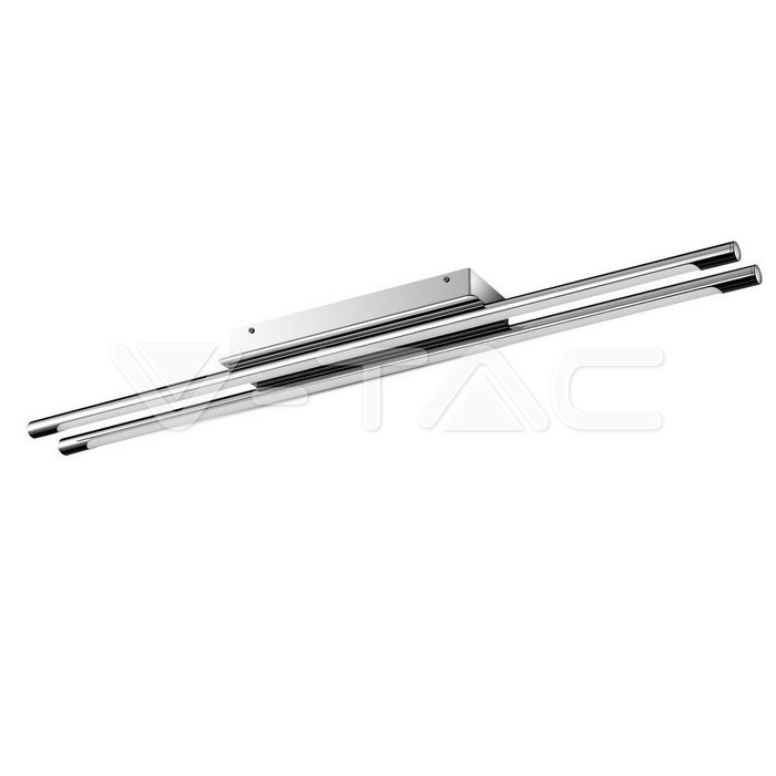 3893.jpg V-TAC VT-3893 36W LED Стенна/Таванна Лампа 4000K Двойна Хром