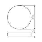 Kanlux 38931 LED плафониера ANBAR LED 37W CCT W