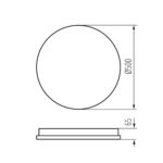 Kanlux 38932 LED плафониера ANTO LED 37W CCT
