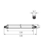 Kanlux 38942 линейно LED осветително тяло TP SLIM TW N 40W-NW