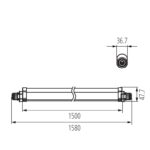 Kanlux 38943 линейно LED осветително тяло TP SLIM TW N 50W-NW