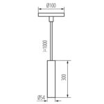 Kanlux 39040 Висяща лампа PHLOX C GU10 B