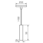 Kanlux 39041 Висяща лампа PHLOX C GU10 W
