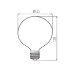 Kanlux 39088 LED източник на светлина XLED G125C 10.5W-NW