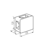 Kanlux 39182 Фасадно осветително тяло REFAZI LED REFAZI EL 6W-F-B