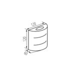 Kanlux 39184 Фасадно осветително тяло REFAZI LED REFAZI EL 6W-A-O-GR
