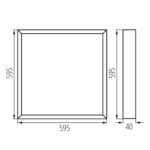 Kanlux 39230 LED панел за открит монтаж BLINGO AIO SRM40W 60