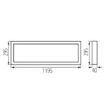 Kanlux 39232 LED панел за открит монтаж BLINGO AIO SRM40W120