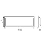 Kanlux 39240 LED панел за скрит монтаж без включено захранване BLINGO UIP 125LM120NW