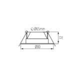 Kanlux 39261 Осветително тяло downlight FIZU CCT W