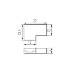 Kanlux 39529 Съединителен елемент за LED ленти CON P 10 CCT L