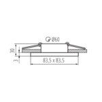 Kanlux 39542 Пръстен на точково осветително тяло TALU IP44 DSL-W