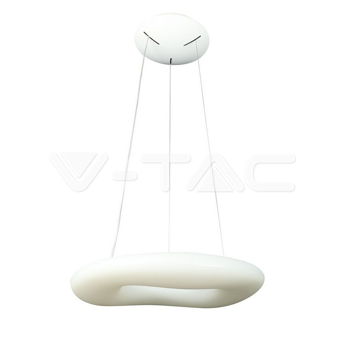 3960.jpg V-TAC VT-3960 82W Пендел/Плафон Кръг 3 Цветен Димиращ Бял