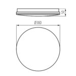 Kanlux 39742 LED плафониера ENELO LED ENELO 24W NW