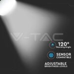 V-TAC VT-40061 40W LED Стенна Лампа Бяла Димираща 3000K