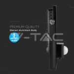 V-TAC VT-436 10W LED Прожектор Сензор SAMSUNG Чип Черно Тяло 3000K