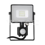 V-TAC VT-436 10W LED Прожектор Сензор SAMSUNG Чип Черно Тяло 3000K