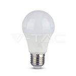 V-TAC VT-4448 LED Крушка 9W E27 A60 Термо Пластик 3Степенно Димиране Неутрално Бяла Светлина
