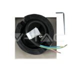 V-TAC VT-7516 Тяло за Вграждане В Земя Сатен Никел Квадрат Черен GU10 IP65