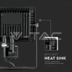 V-TAC VT-451 20W LED Прожектор Сензор SAMSUNG Чип Черно Тяло 3000K