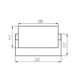 Kanlux 45818 Фасадно осветително тяло XERTO EL 20W B