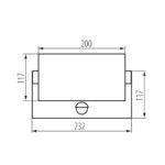 Kanlux 45819 Фасадно осветително тяло XERTO EL SE XERTO EL 20W SE B