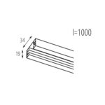 Kanlux 45881 Аксесоари за еднофазна релсова система TEAR 1F 1M-W